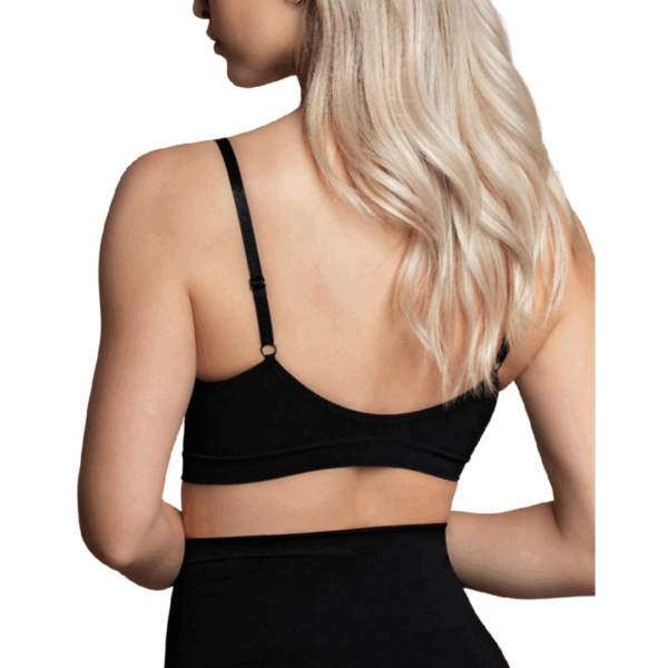 BYE-BRA - MEDIUM CONTROL SUJETADOR SIN COSTURAS NEGRO TALLA XL - Imagen 3