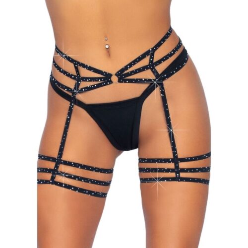 LEG AVENUE - LIGUERO CON BRILLANTES TALLA ÚNICA
