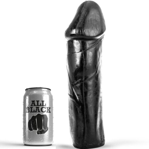 ALL BLACK - DONG 28 CM SIN TESTÍCULOS