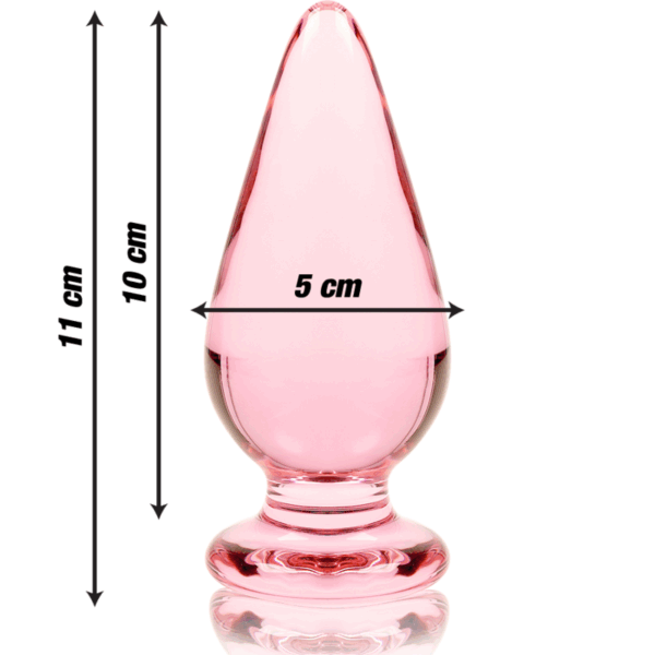 NEBULA SERIES BY IBIZA - MODELO 4 PLUG CRISTAL ROSA 11 CM -O- 5 CM - Imagen 3