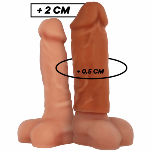 VIRILXL - EXTENSIÓN DE PENE LIQUID SILICONE V3 MARRÓN