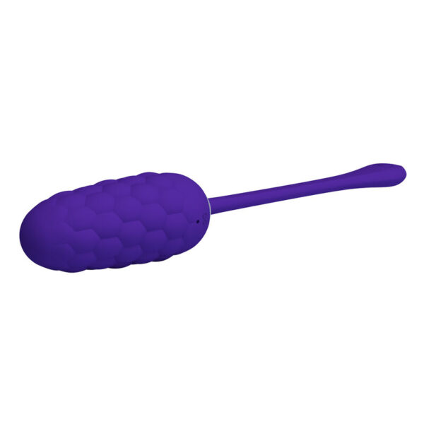 PRETTY LOVE - HUEVO VIBRADOR CON TEXTURA MARINA RECARGABLE LILA - Imagen 4