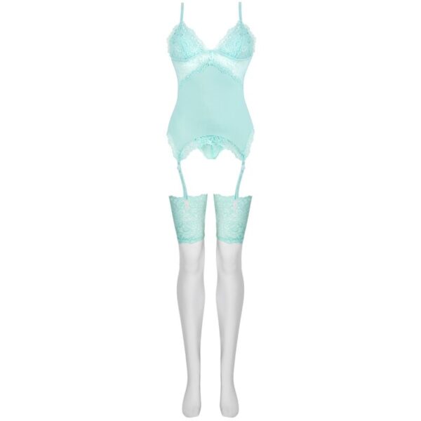 LIVCO CORSETTI FASHION - PERSINNE MIT EMPORIO SET CORSET + PANTY + MEDIAS S/M - Imagen 3