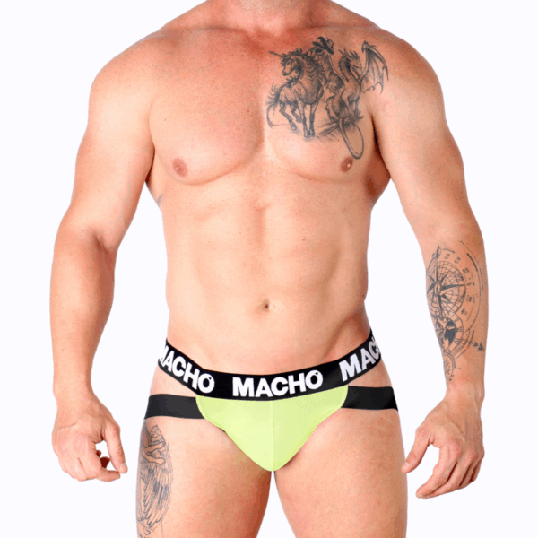 MACHO - MX28FA JOCK AMARILLO NEON M - Imagen 2