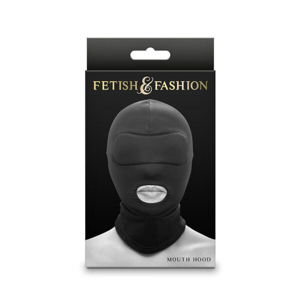 NS NOVELTIES - FETISH & FASHION PASAMONTAÑAS APERTURA DE BOCA NYLON NEGRO - Imagen 2