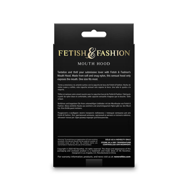 NS NOVELTIES - FETISH & FASHION PASAMONTAÑAS APERTURA DE BOCA NYLON NEGRO - Imagen 3