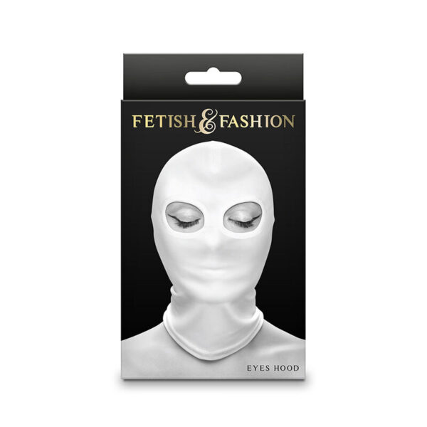 NS NOVELTIES - FETISH & FASHION PASAMONTAÑAS APERTURA DE OJOS NYLON BLANCO - Imagen 2