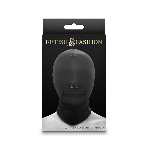 NS NOVELTIES - FETISH & FASHION PASAMONTAÑAS COMPLETO CON CREMALLERA NYLON NEGRO - Imagen 2