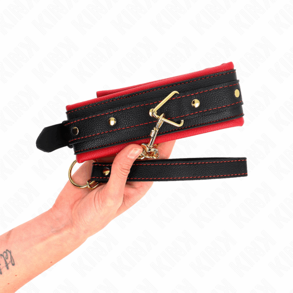 KINK - COLLAR CON CORREA DE TEJIDO LISO AJUSTABLE 33-48 CM X 5.7 CM - Imagen 4