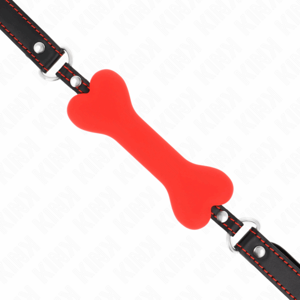 KINK - MORDAZA DE HUESO 12 CM ROJO 63 x 2 CM - Imagen 4