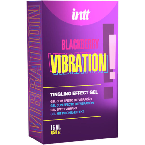 INTT RELEASES - GEL VIBRADOR LIQUIDO SABOR MORA 15 ML - Imagen 2