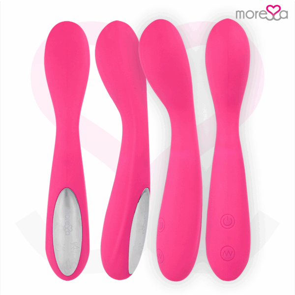MORESSA - DRUSO MASAJEADOR DUO PUNTO G Y SUERO PELVICO PREMIUM SILICONE RECARGABLE - Imagen 2