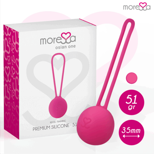 MORESSA - OSIAN ONE ENTRENAMIENTO SUELO PELVICO 51gr PREMIUM SILICONA ROSA