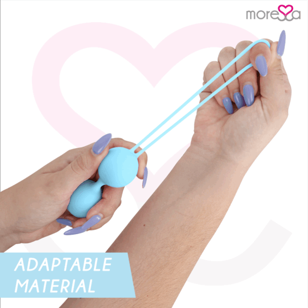 MORESSA - OSIAN THREE ENTRENAMIENTO SUELO PELVICO 85 gr PREMIUM SILICONA TURQUESA - Imagen 3