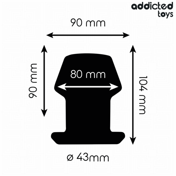 ADDICTED TOYS - PLUG ANAL HUECO EXTREM SILICONA TALLA L 10,4 CM - Imagen 4