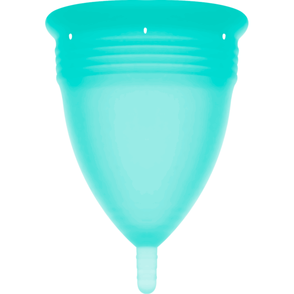 STERCUP - COPA MENSTRUAL FDA SILICONA AQUAMARINA - TALLA L - Imagen 3